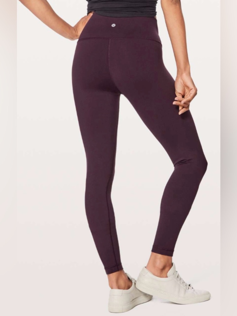 Lululemon Wunder Under Mid Rise Leggings Inseam 28” In Black Cherry Size 8